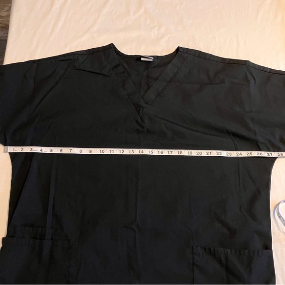 Scrub top, Cherokee workwear, XL, Black - Picture 7 of 8